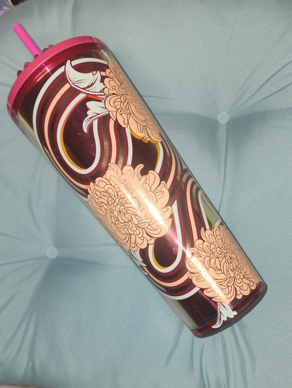 Starbucks Pink Floral Swirl Tumbler
